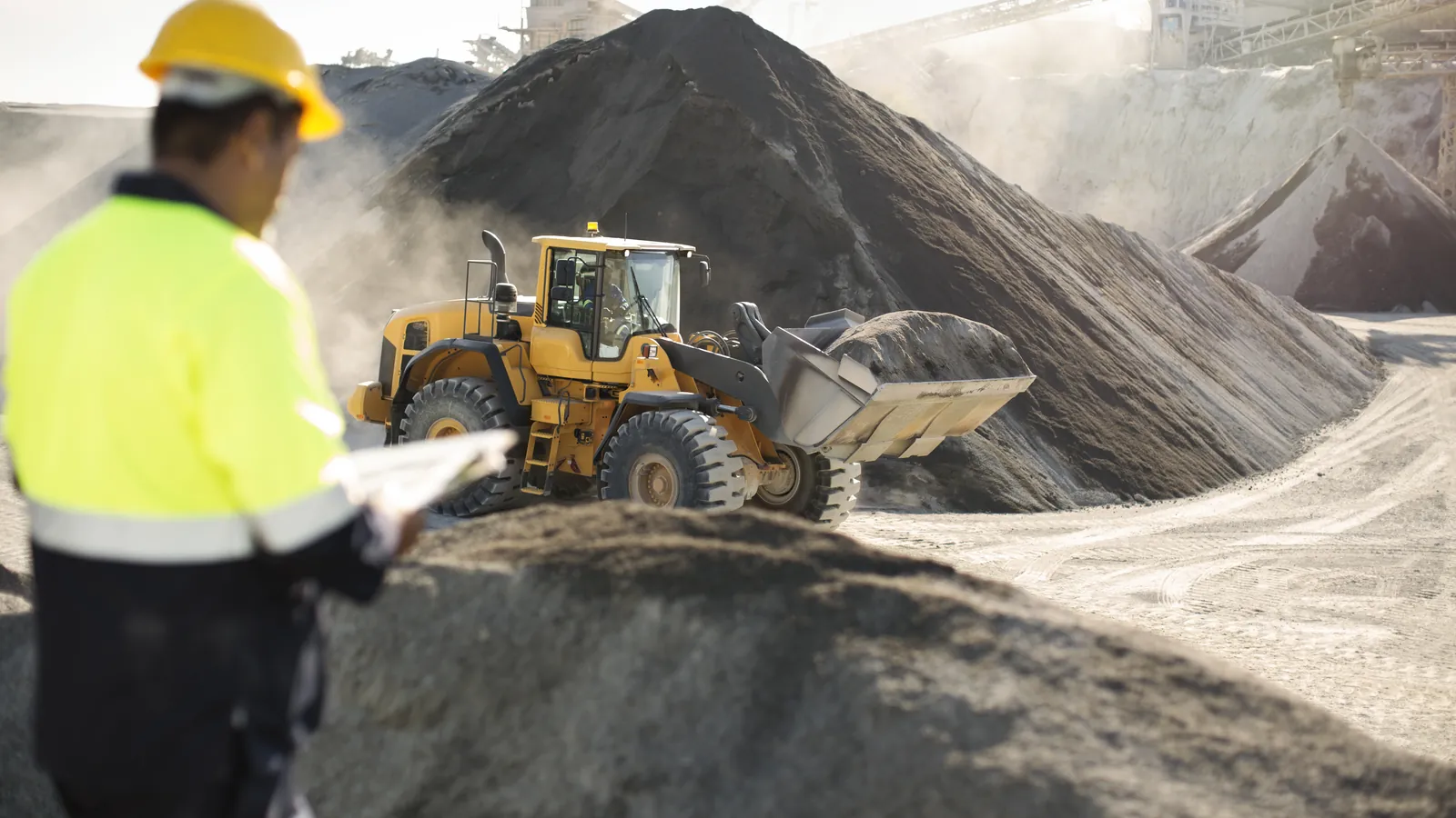 Static mixer: mining site loader + worker (effluent)