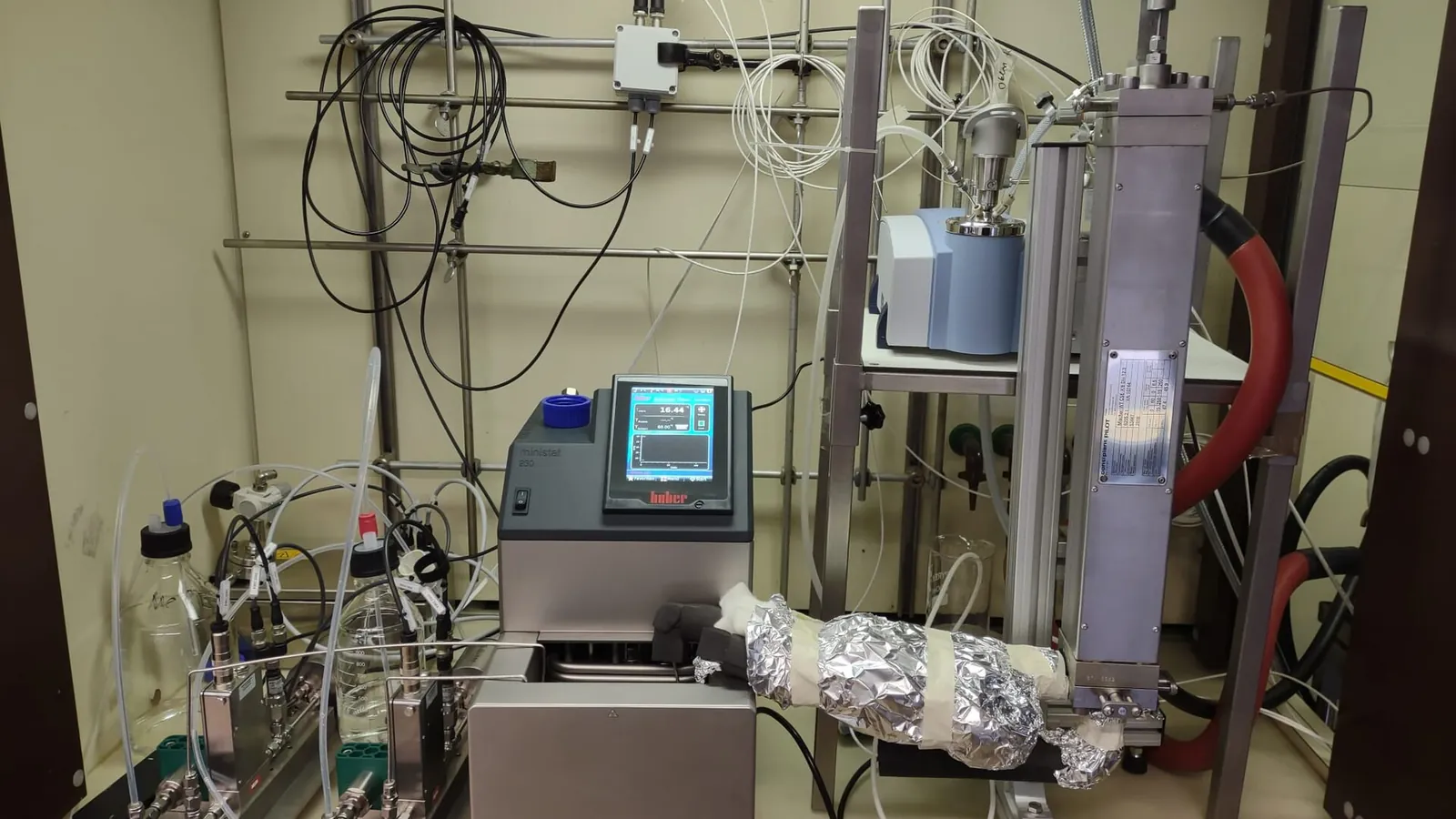 Static mixer: lab/RC1 reaction calorimeter bench rig
