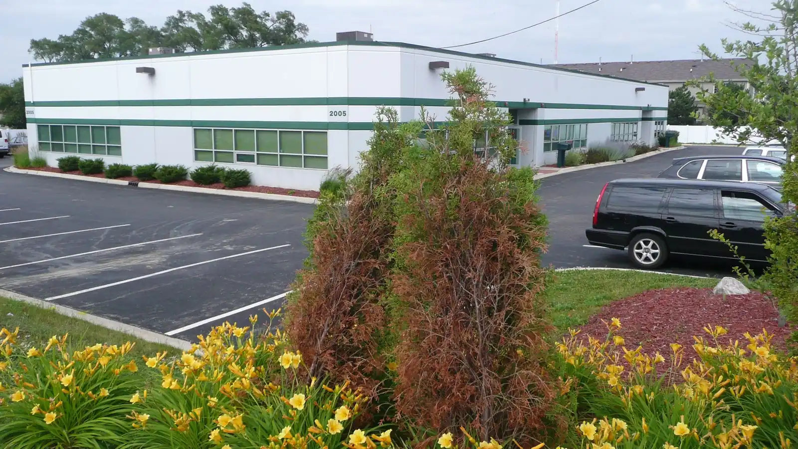 Static mixer application: plant exterior building